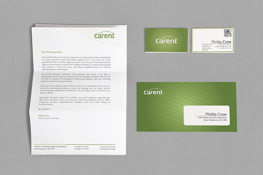 CaRent International - Stationery Design